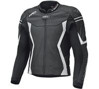 Held Street 3.0 Chaqueta de cuero moto, negro-blanco, tamaño M para Hombres