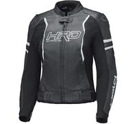 Held Street Rocket 4 Chaqueta de cuero para motociclista para mujer, negro-blanco, tamaño L