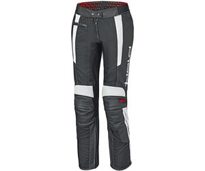 Held Takano II Pantalones de cuero de moto para mujer, negro-blanco, tamaño 40