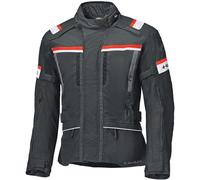 Held Tourino Top Chaqueta textil de moto impermeable, negro/rojo, Talla 5XL