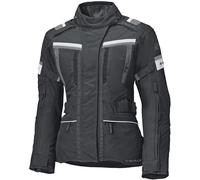 Held Tourino Top Chaqueta textil impermeable para mujer, negro/gris, Talla B-XL