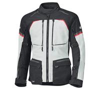 Held Tridale Top Chaqueta Textil de Moto Impermeable, Gris claro/negro/rojo, Talla M