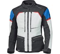 Held Tridale Top Chaqueta Textil de Moto Impermeable, Gris claro/azul/rojo, Talla 5XL