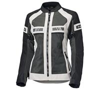 Held Tropic 4 - Chaqueta de verano para moto para mujer, deportiva y ventilada, chaqueta de verano para moto, ligera con protectores D3o Ghost Nivel 1, clase de protección CE, color gris y negro