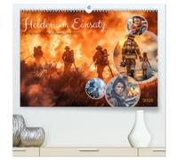 Helden im Einsatz - Männer und Frauen im Feuerwehrdienst (hochwertiger Premium Wandkalender 2026 DIN A2 quer), Kunstdruck in Hochglanz: Die Arbeit der ... schützen und Gemeinschaften zu unterstützen.
