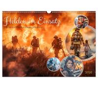 Helden im Einsatz - Männer und Frauen im Feuerwehrdienst (Wandkalender 2026 DIN A3 quer), CALVENDO Monatskalender: Die Arbeit der Feuerwehrleute ... schützen und Gemeinschaften zu unterstützen.