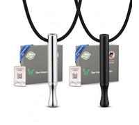 Heldenbach Juego de 2 collares premium contra ataques de pánico y ansiedad, alivio del estrés, reducción de cortisol y ansiedad, collar Hoki para más tranquilidad y serenidad