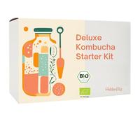 HeldenPilz El | Kombucha Scoby Orgánica | Té de Crecimiento | Skoby + Líquido de Raíz + Regalo | Producción de hasta 6 litros | Ingredientes 100% Naturales | Envase orgánico sostenible y sin plástico