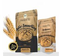 HeldenPilz® | Fresca orgánica | Set para hornear pan + regalo | pan crujiente hacer usted mismo con instrucciones y recetas, ingredientes 100% naturales, embalaje ecológico sostenible y sin plástico