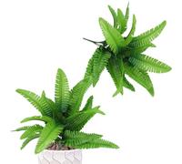 Helecho de artificial, Helechos artificiales | Planta realista de helecho verde resistente a los rayos UV | detallados para jardín de verano al aire libre para salón, garaje,