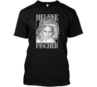 Helene Fischer Essential T-Tshirts Camisetas y Tops Black and White and Other(XX-Large)