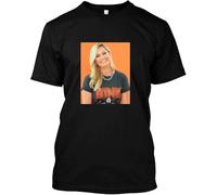 Helene Fischer Smile Essential T-Tshirts Camisetas y Tops Black and White and Other(Small)