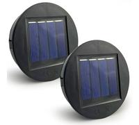 HELESIN Lámpara Solar de Repuesto 8 cm, Panel Solar IP65 Resistente al Agua para Luces de Jardín y Bricolaje