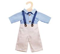 Heless 1021 - Juego de ropa para muñecas con el diseño del novio Franz, 2 piezas con pantalón y camisa, talla 28 - 35 cm, para una boda de muñecas glamurosa