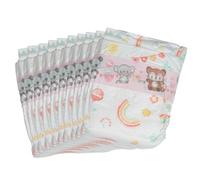 Heless 1075 - Pañales para muñecas, 10 piezas, impresos en la cintura con coloridos motivos infantiles, talla 35 - 50 cm
