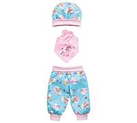 Heless 1080 - Juego de ropa para muñecas con diseño de unicornio Emil y hada Emma, 3 piezas con pantalón, gorro y bufanda, talla 28 - 35 cm