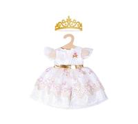 Heless 1132 - Vestido de Princesa para muñecas, diseño de Flor de Cerezo con Corona Dorada, Talla 28 - 35 cm