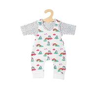 Heless 1185 - Juego de Ropa para muñecas con diseño de Lunares de pingüino, 2 Piezas, con Pelele y Camiseta, Tallas 28-35 cm
