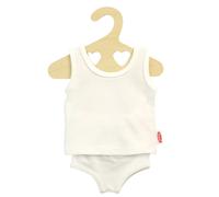 Heless Ropa interior para muñecas 1221 – Jersey elástico, camiseta y bragas 2 piezas, 28–35 cm