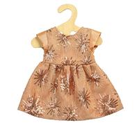 Heless 1230 - Ropa para Muñecas En Diseño Oro Rosado, Elegante Vestido de Purpurina con Lentejuelas En Forma de Estrella para Muñecas y Peluches de Tamaño 28-35 Cm