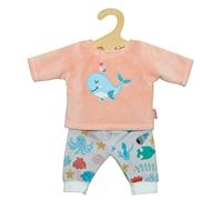 Heless 1285 Clothes in Whale Bobby Design, 2-Piece Pyjamas with Shirt and Fabric