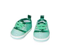 Heless 149 - Zapatillas con purpurina para muñecas, color menta, talla 38 - 45 cm, zapatos chic con efecto wow para ocasiones especiales