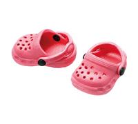Heless 2010 - Zapatos para muñecas, zuecos icónicos en rosa, talla 28 - 33 cm