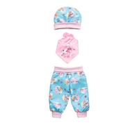 Heless 2080 - Juego de ropa para muñecas con diseño de unicornio Emil y hada Emma, 3 piezas con pantalón, gorro y bufanda, talla 35 - 45 cm