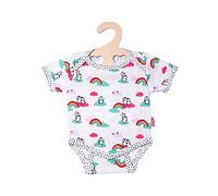 Heless 2121 - Body para muñecas con diseño de Lunares de pingüino, tamaño 35-45 cm