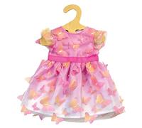 Heless 2252 - Vestido de Muñeca En Diseño Miss Butterfly, Elegante Vestido de Tul En Look Ombré con Mariposas Revoloteando para Muñecas y Peluches de Tamaño 35-45 Cm