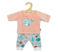 Heless 2285 - Ropa para Muñecas En Diseño Ballena Bobby, Pijama de 2 Piezas con Camisa y Pantalón para Muñecas y Animales de Peluche de Tamaño 35-45 Cm