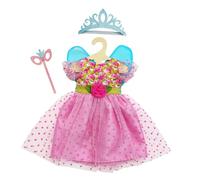 Heless 2440 - Ropa para muñecas en diseño Princesa Lillifee, Vestido In orona de Purpurina y Antifaz para muñecas y Peluches de 35-45 cm