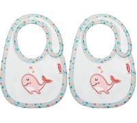Heless 285 - Babero para Accesorios de Muñecas En Diseño WAL Bobby, para Muñecas y Peluches de Todos Los Tamaños (Paquete de 2)