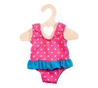 Heless 2886 - Traje de baño para muñecas, rosa con lunares blancos, talla 35 - 45 cm, para divertirse en el baño en los días calurosos de verano
