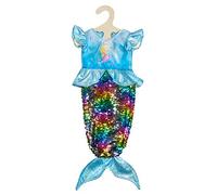 Heless 2920 - Vestido para muñecas, sirena Ava con lentejuelas reversibles, talla 35 - 45 cm