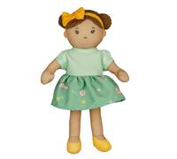 Heless 507 - Muñeca de Trapo niña Martha con Vestido Verde para Poner y Quitar, Aprox. 22 cm de Altura muñeca de Peluche para abrazar, Jugar y amar