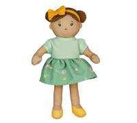 Heless 507-Muñeca de Trapo niña Martha con Vestido Verde para Poner y Quitar, Aprox. 22 cm de Altura muñeca de Peluche para abrazar, Jugar y amar, Color Beige, Green, Universal (507)