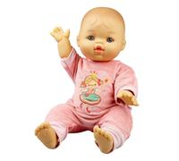 Heless 54037 - Set de muñecas con la muñeca Gordi niña y un Pelele de Terciopelo Rosa «Princesa Emily», tamaño Aprox. 34 cm