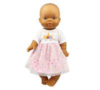 Heless 54038 - Set de muñecas con la muñeca Gordi de niña y el Vestido de Unicornio «Hannah» con Falda de Tul, tamaño Aprox. 34 cm