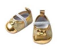 Heless 747 - Bailarinas de purpurina para muñecas, oro, tamaño 38 - 45 cm