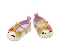 Heless 7491 - Bailarinas de Unicornio para muñecas y Peluches en Color Rosa y Blanco con Purpurina Plateada y Dorada, tamaño 30-34 cm