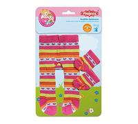 Heless 760 - Pantimedias con calcetines para muñecas, diferentes colores y patrones, surtidos, tamaño 28 - 35 cm