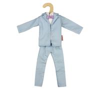 Heless Time2Shine 8621 - Esmoquin en Azul Claro con Pajarita Morada, Chaqueta, Camisa Blanca y Pantalones de Traje, para muñecas de Moda de 29 cm