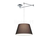 Helestra Certo, lámpara de suspensión, antracita, cónico