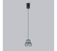 Helestra Fou colgante LED vidrio humo 11x9,5cm