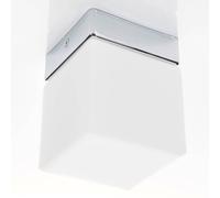 Helestra Keto plafón LED, cubo, cromo True