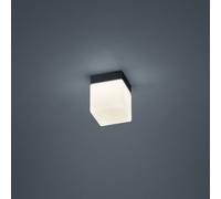 Helestra Keto plafón LED, cubo, negro