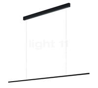 Helestra Loopy, lámpara de suspensión LED, negro mate