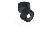Helestra Naka, lámpara de techo LED 1 foco, negro mate - ø10 cm