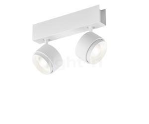 Helestra Pont, lámpara de techo LED 2 focos, blanco mate